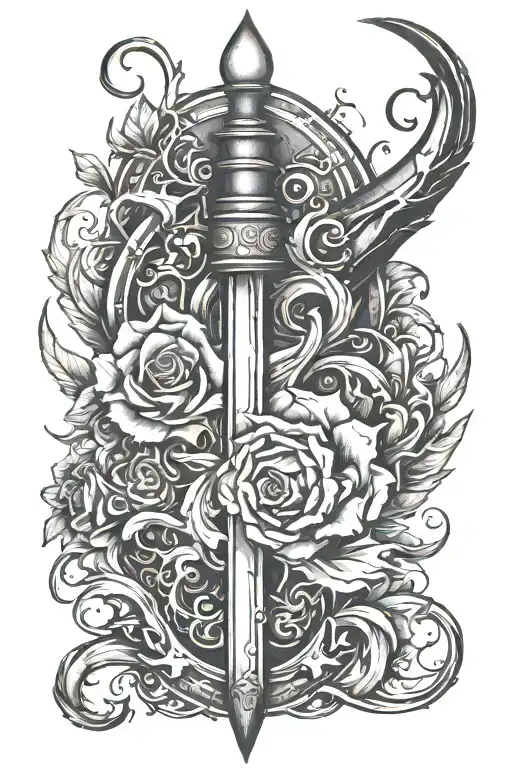 leather tooling tattoo sleeve design tattoo design idea