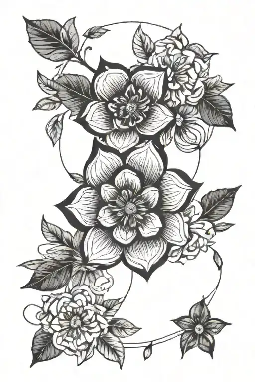 create a tattoo that gives the feeling of limitless, joyful, cheerful but steady curvy but not fat not with flowers  tattoo design idea