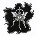 holy trinity tattoo design idea