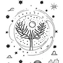 You are a child of the universe no less than the trees and the stars; you have a right to be here. tattoo design idea