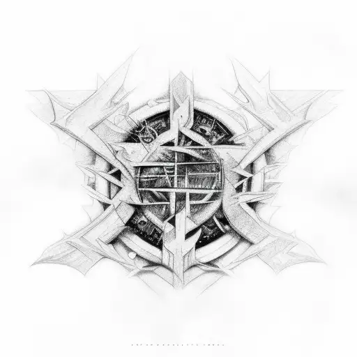 create a back tattoo from the lyrics of Soundgarden - Fell on black days tattoo design idea