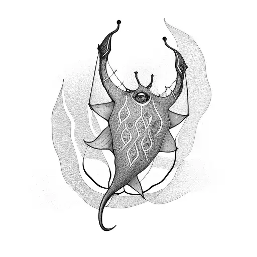 stingray  tattoo design idea