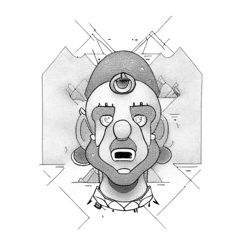 Gomer simpson on bike tattoo design idea