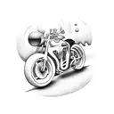 Gomer simpson on bike tattoo design idea