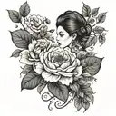Female tattoo sleeve not too feminine, nature but not too floral. Unique, mostly black but a touch of color. Something t tattoo design idea