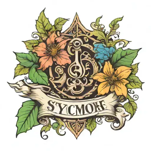 "Sycamore" & "Soil" tattoo design idea