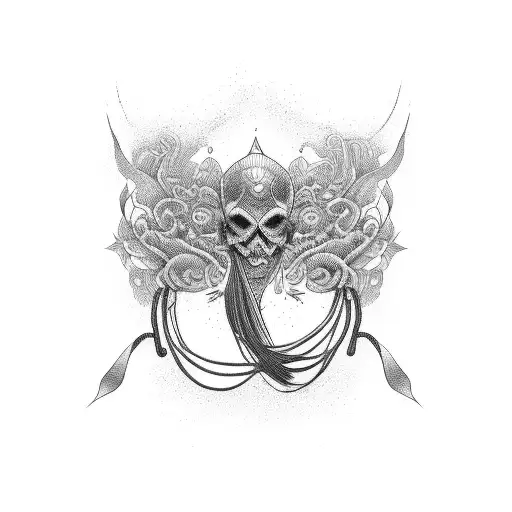 shibari ropes tattoo design idea