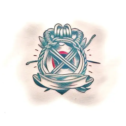 shibari ropes tattoo design idea
