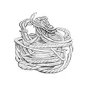 shibari ropes tattoo design idea