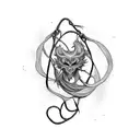 shibari ropes tattoo design idea