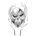 shibari ropes tattoo design idea