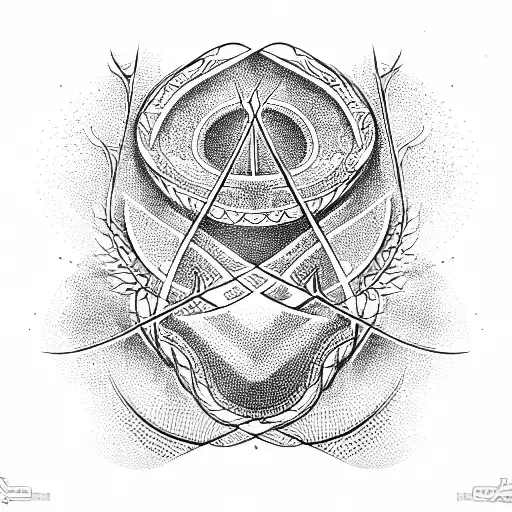 The Vessel Of Hygeia tattoo design idea