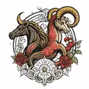 Aries and Scorpio zodiac signs tattoo design idea