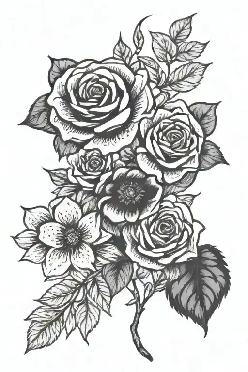 Memorial Tattoo for Grandma Named Essie tattoo design idea