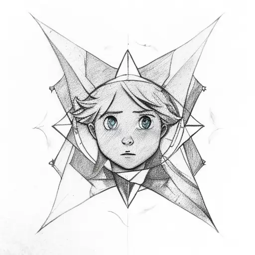 The little prince , the wind rose , with color ,on the forearm  tattoo design idea