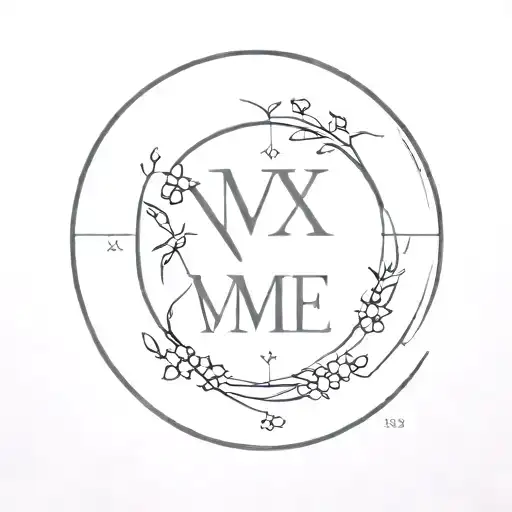 Roman Numerals for Date: May,23,24 tattoo design idea