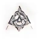 eminem triangle tattoo design idea