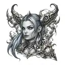 jinx league of legends tattoo design idea