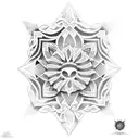 Suminagashi sleeve tattoo design idea