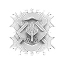 Suminagashi sleeve tattoo design idea