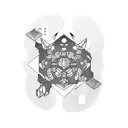 Suminagashi sleeve tattoo design idea