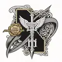 isiah 41:10 and John 3:16 scripture intertwined tattoo design idea