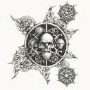 leonardo da vinci art work tattoo design idea