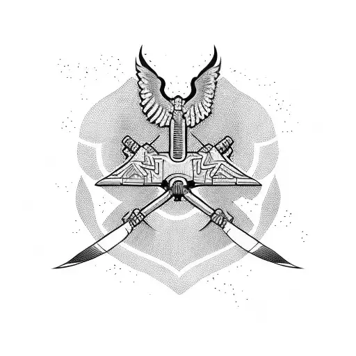 airborne infantry  tattoo design idea