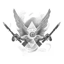 airborne infantry  tattoo design idea