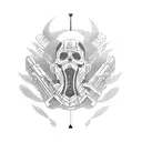 airborne infantry  tattoo design idea