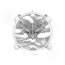 airborne infantry  tattoo design idea