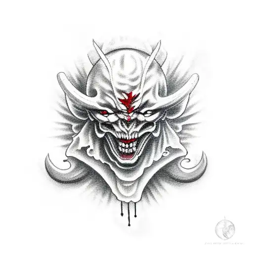 Devil Angel Blood tattoo design idea