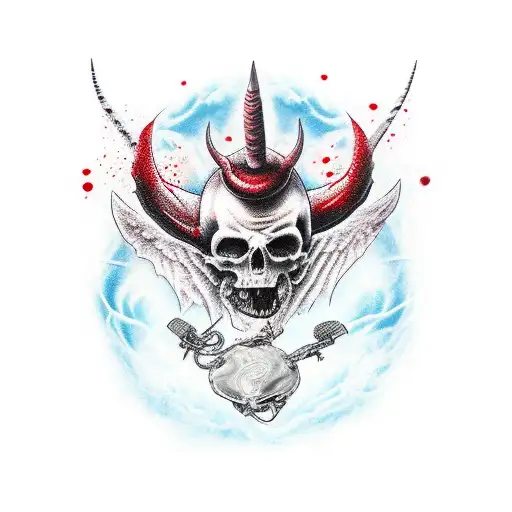 Devil Angel Blood tattoo design idea