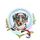 Dachshund  tattoo design idea