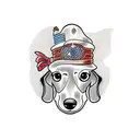 Dachshund  tattoo design idea