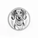 Dachshund  tattoo design idea