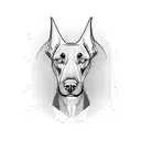 doberman devil tattoo design idea