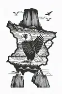 USA, Eagle, Motives, NAtional Park, Monument Valley, Southwest, Roadtrip tattoo design idea