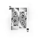 Two playingcards lying on top of each other that add up to 19  tattoo design idea
