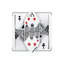Two playingcards lying on top of each other that add up to 19  tattoo design idea