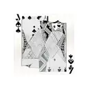Two playingcards lying on top of each other that add up to 19  tattoo design idea