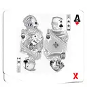 Two playingcards lying on top of each other that add up to 19  tattoo design idea