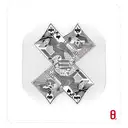 Two playingcards lying on top of each other that add up to 19  tattoo design idea