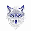 wolf spirit with date 12/14/2023 tattoo design idea