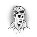 justin bieber neck rose tattoo design idea