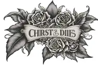 "To live is Christ and to die is GAIN tattoo design idea
