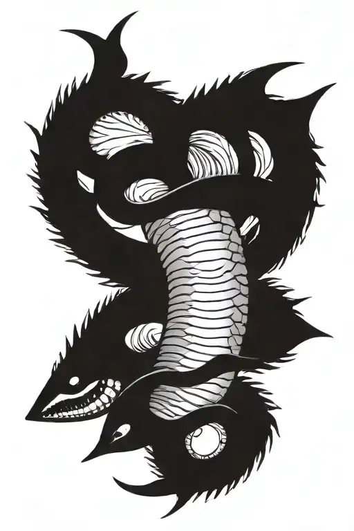 sand worm frank herbert tattoo design idea