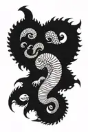 sand worm frank herbert tattoo design idea