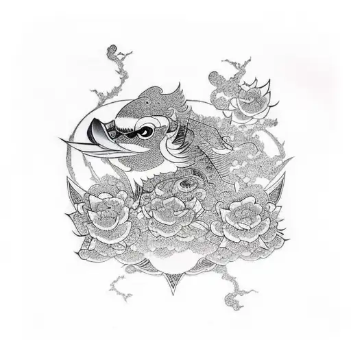 jay bird tattoo design idea