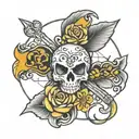childhood cancer  tattoo design idea